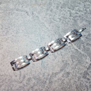 Silver Geometric Bracelet